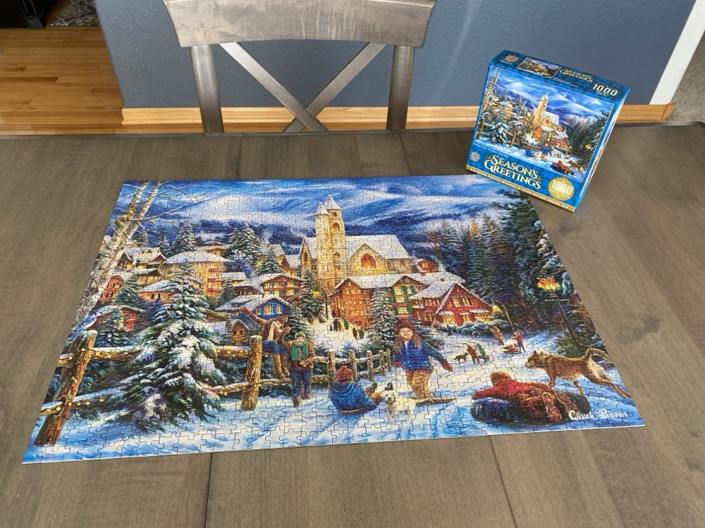 Sledding To Home - Master Pieces puzzle collectible [Barcode 705988721786] - Main Image 4