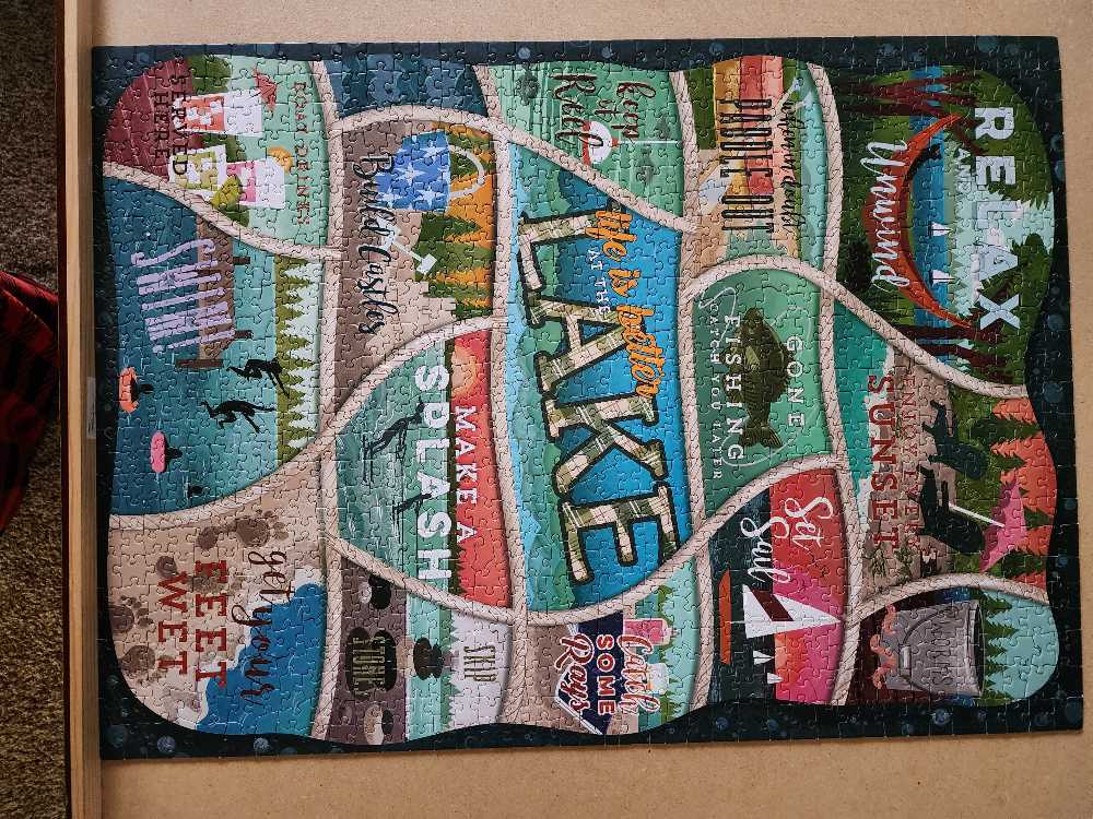 Life Is Better At The Lake - Puzzle Twist puzzle collectible [Barcode 614399101387] - Main Image 2