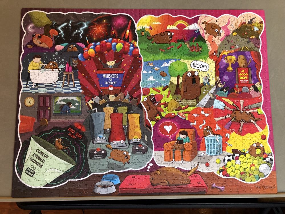 The Dreams And Nightmares of a Dog 🧩 - Exploding Kittens puzzle collectible [Barcode 810083041346] - Main Image 2