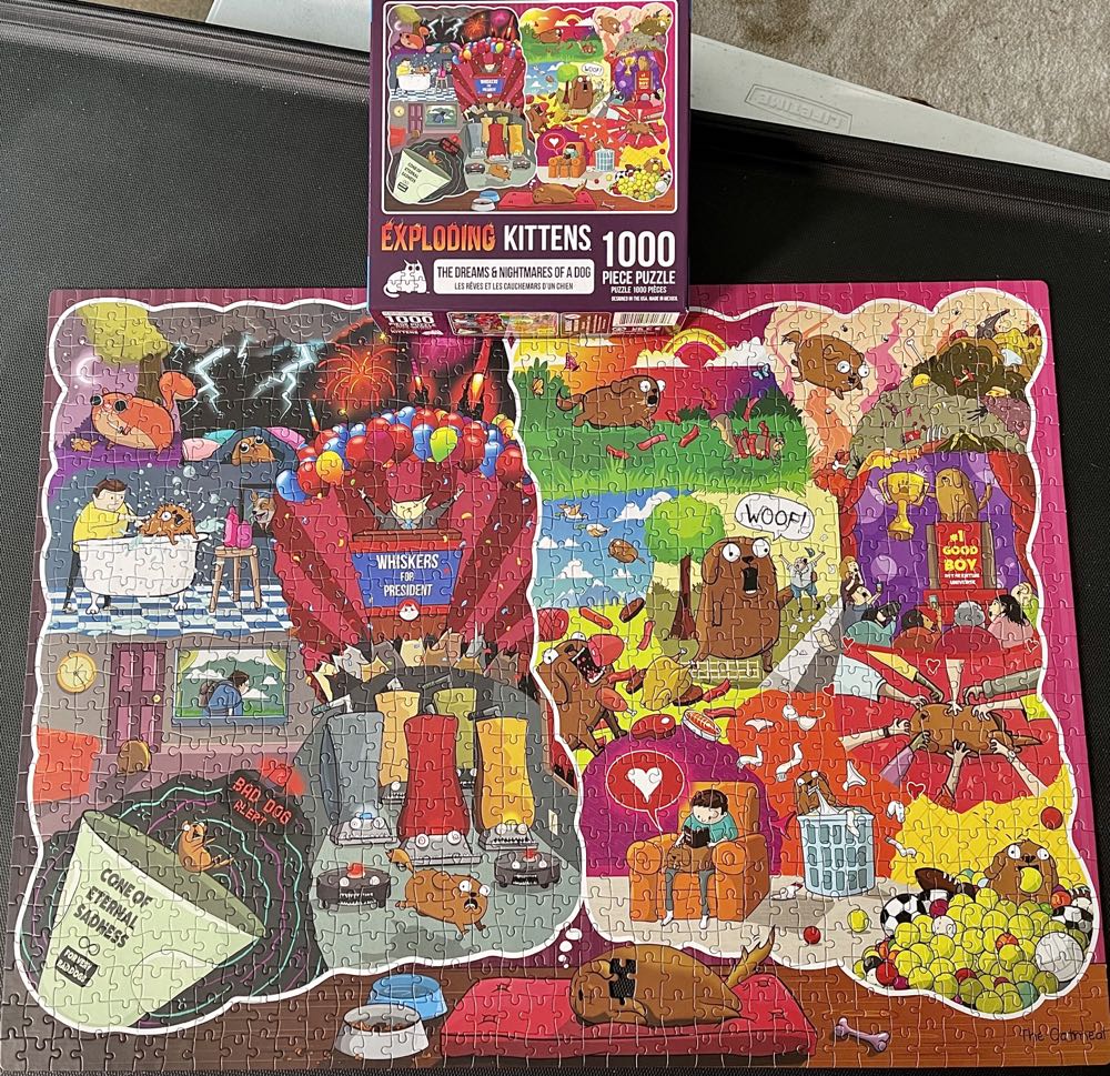 The Dreams And Nightmares of a Dog 🧩 - Exploding Kittens puzzle collectible [Barcode 810083041346] - Main Image 3