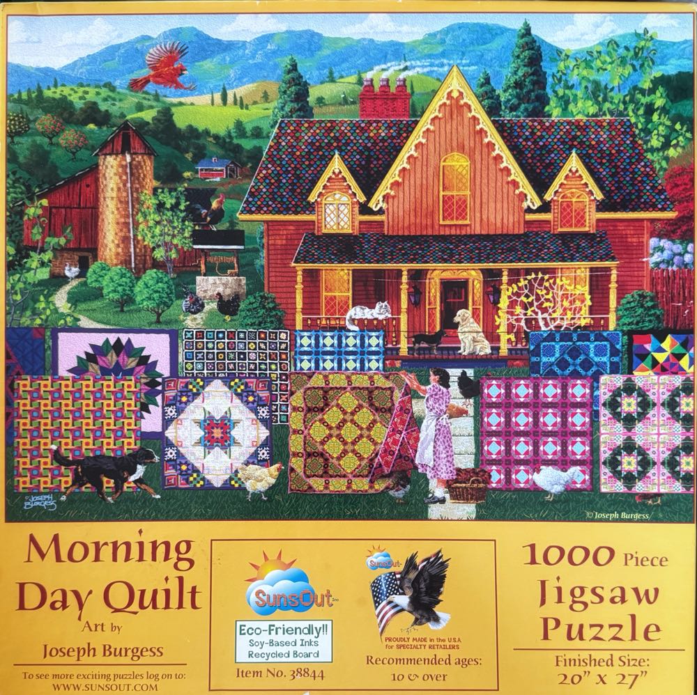 Morning Day Quilt - SunsOut puzzle collectible [Barcode 796780388444] - Main Image 2