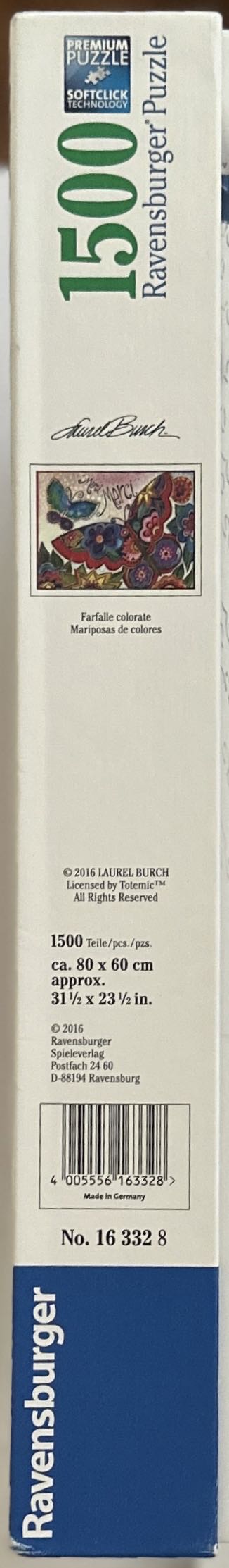 Colorful Butterflies - Ravensburger puzzle collectible [Barcode 4005556163328] - Main Image 2