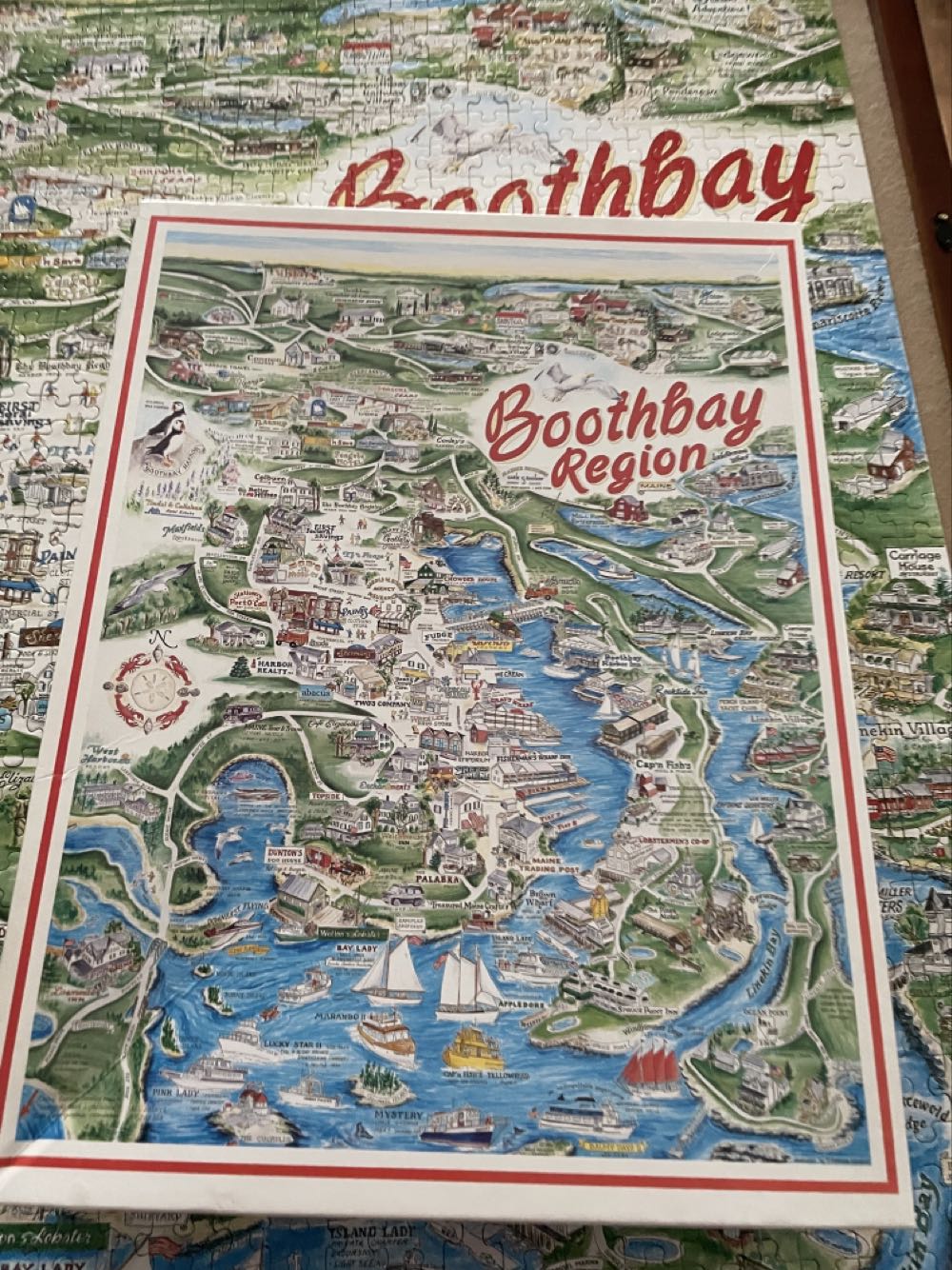 Boothbay Region - White Mountain Puzzles puzzle collectible - Main Image 2