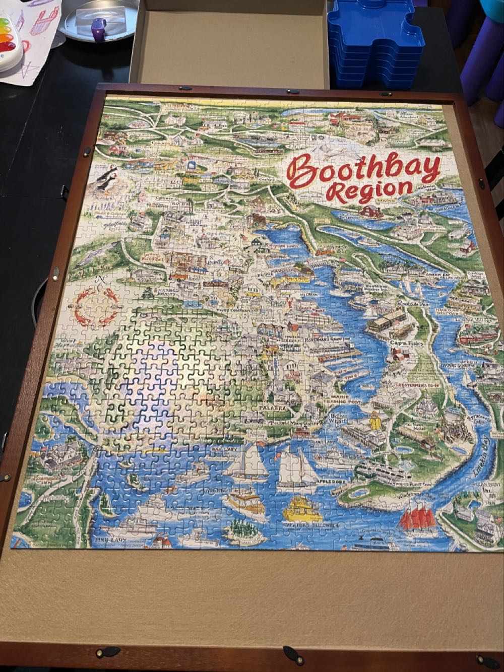 Boothbay Region - White Mountain Puzzles puzzle collectible - Main Image 4