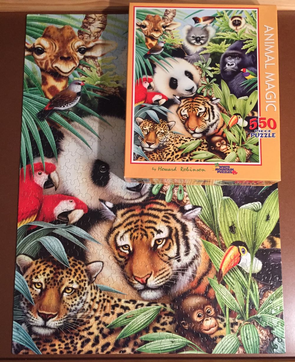 SOLD - Animal Magic - White Mountain Puzzles puzzle collectible [Barcode 724819248728] - Main Image 3