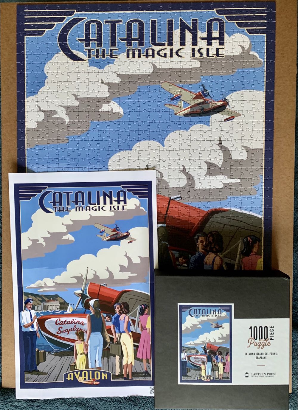 Catalina Island California Seaplane - Lantern Press puzzle collectible - Main Image 2