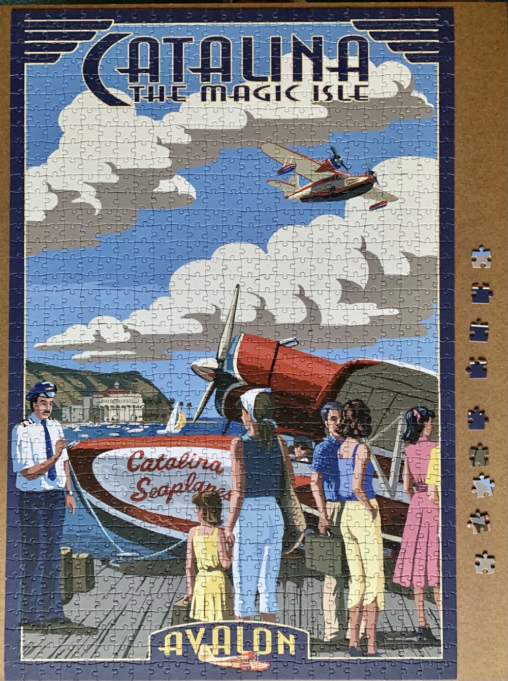Catalina Island California Seaplane - Lantern Press puzzle collectible - Main Image 3