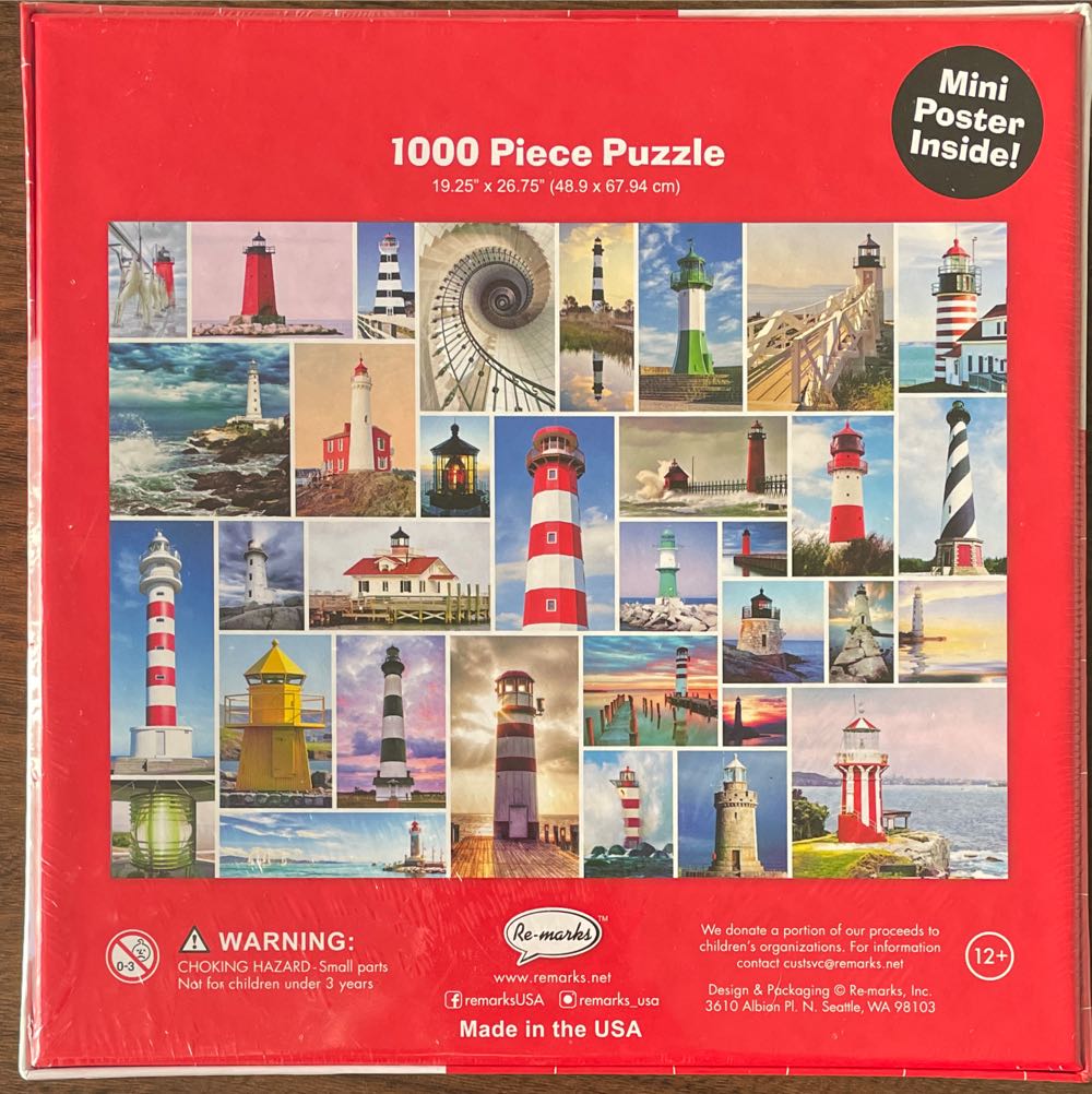 Lighthouses - Re-marks 🇺🇸 puzzle collectible [Barcode 681410195380] - Main Image 2