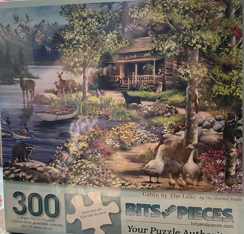 Cabin By The Lake - Bits And Pieces puzzle collectible [Barcode 192949048684] - Main Image 2