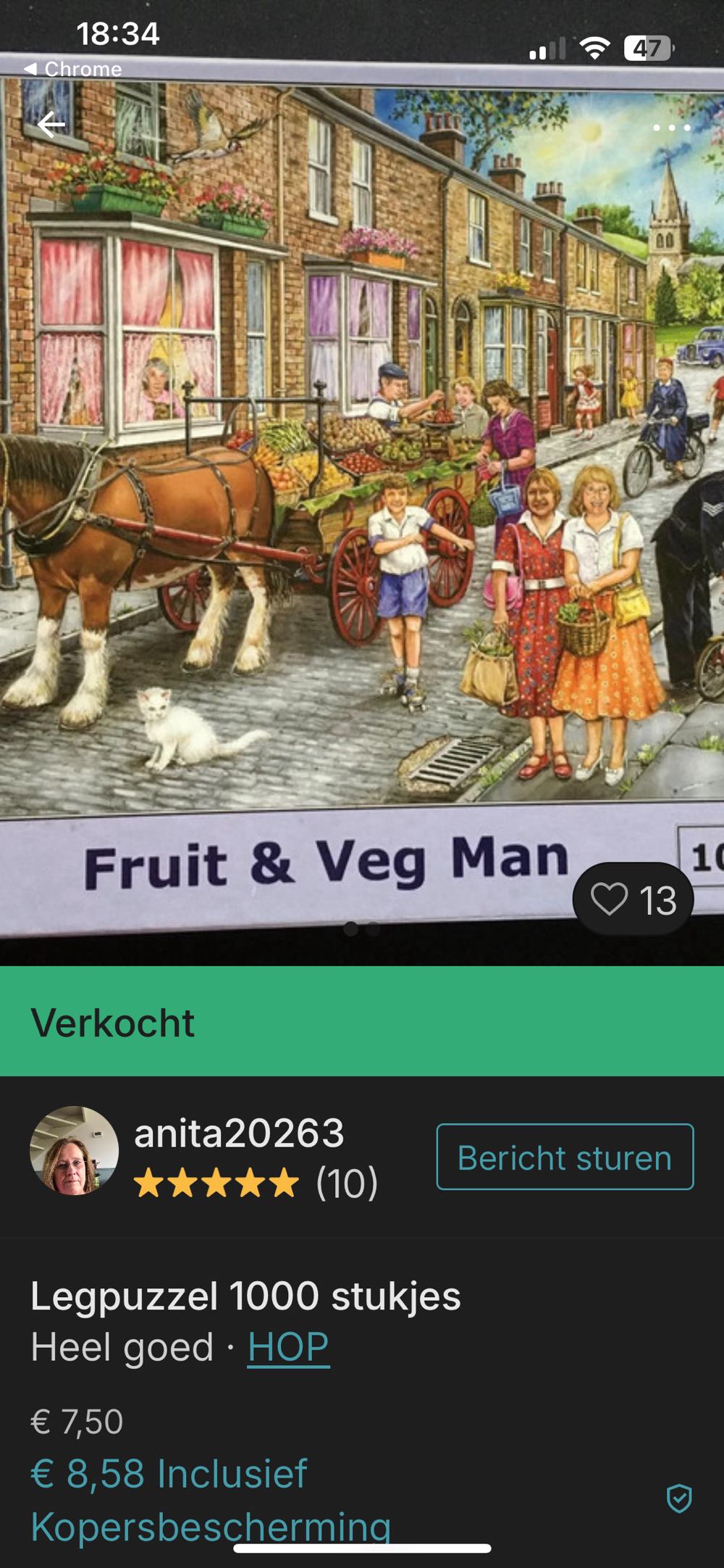 Fruit & Veg Man  - Hop puzzle collectible [Barcode 5060002004210] - Main Image 4