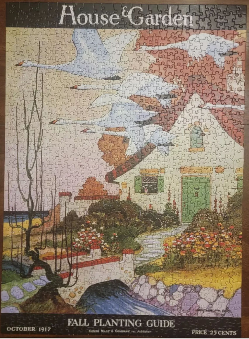Swan Cottage - New York Puzzle Company puzzle collectible [Barcode 819844018276] - Main Image 3