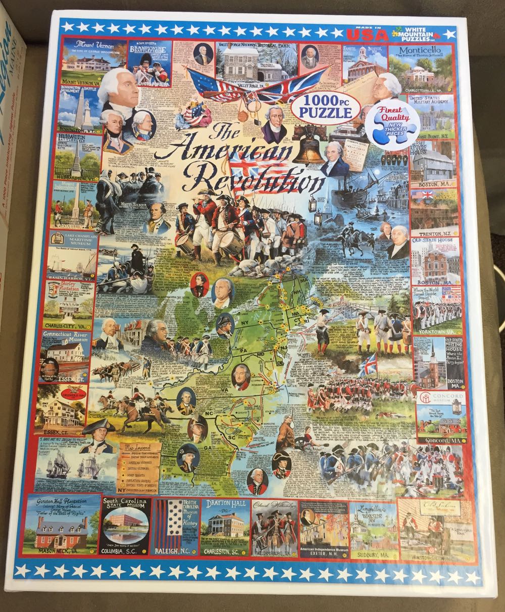 The American Revolution - White Mountain puzzle collectible [Barcode 724819248957] - Main Image 2