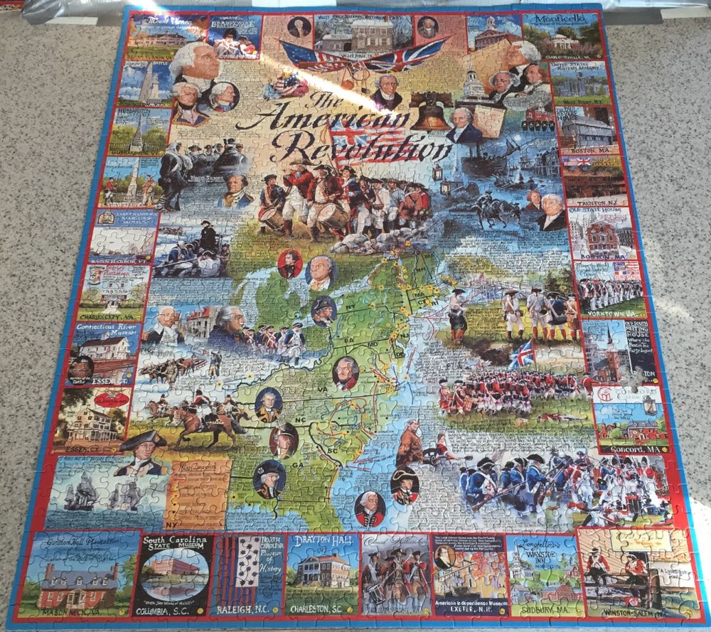 The American Revolution - White Mountain puzzle collectible [Barcode 724819248957] - Main Image 3