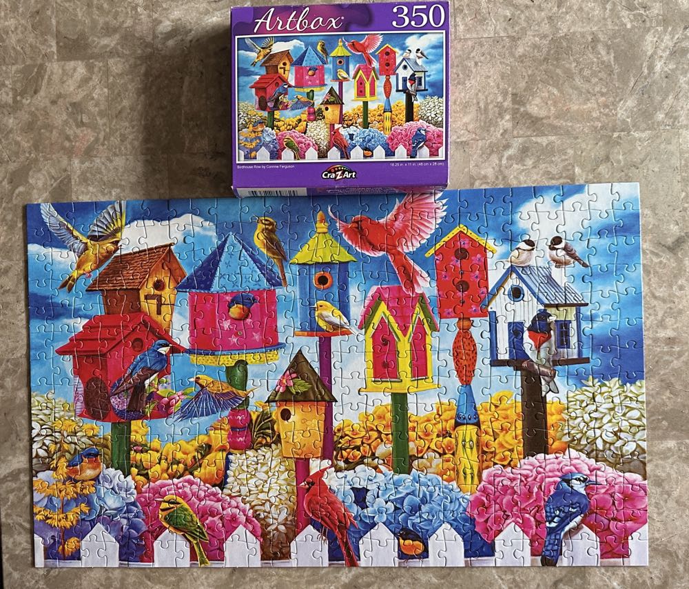 Birdhouse Row - Cra-Z-Art puzzle collectible [Barcode 639277558824] - Main Image 2