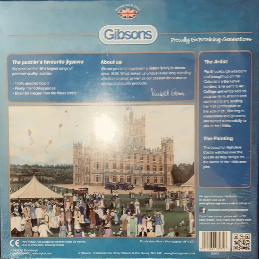 Highclere Castle - Gibsons puzzle collectible [Barcode 5012269030723] - Main Image 4