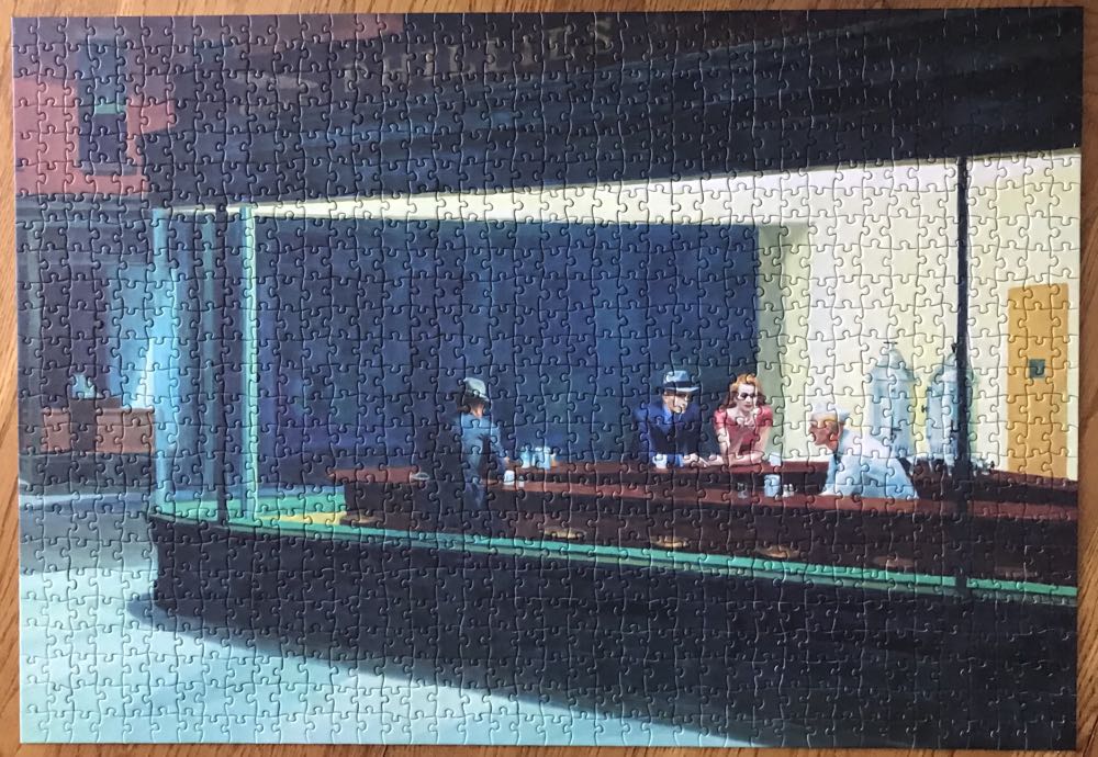 Nighthawks - Pomegranate puzzle collectible [Barcode 9781087500973] - Main Image 2