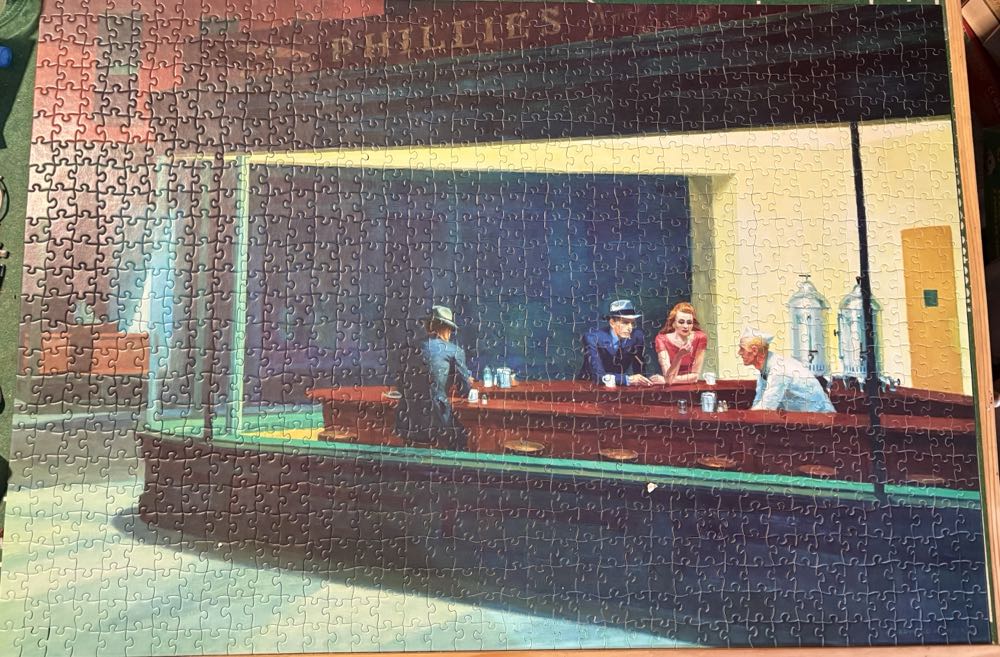 Nighthawks - Pomegranate puzzle collectible [Barcode 9781087500973] - Main Image 4