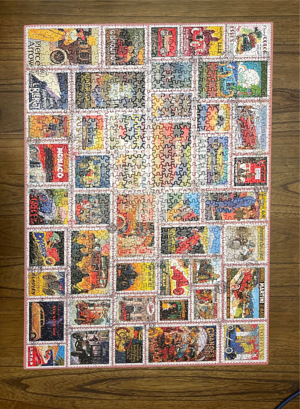 Car Stamps - Ceaco puzzle collectible [Barcode 021081310017] - Main Image 2