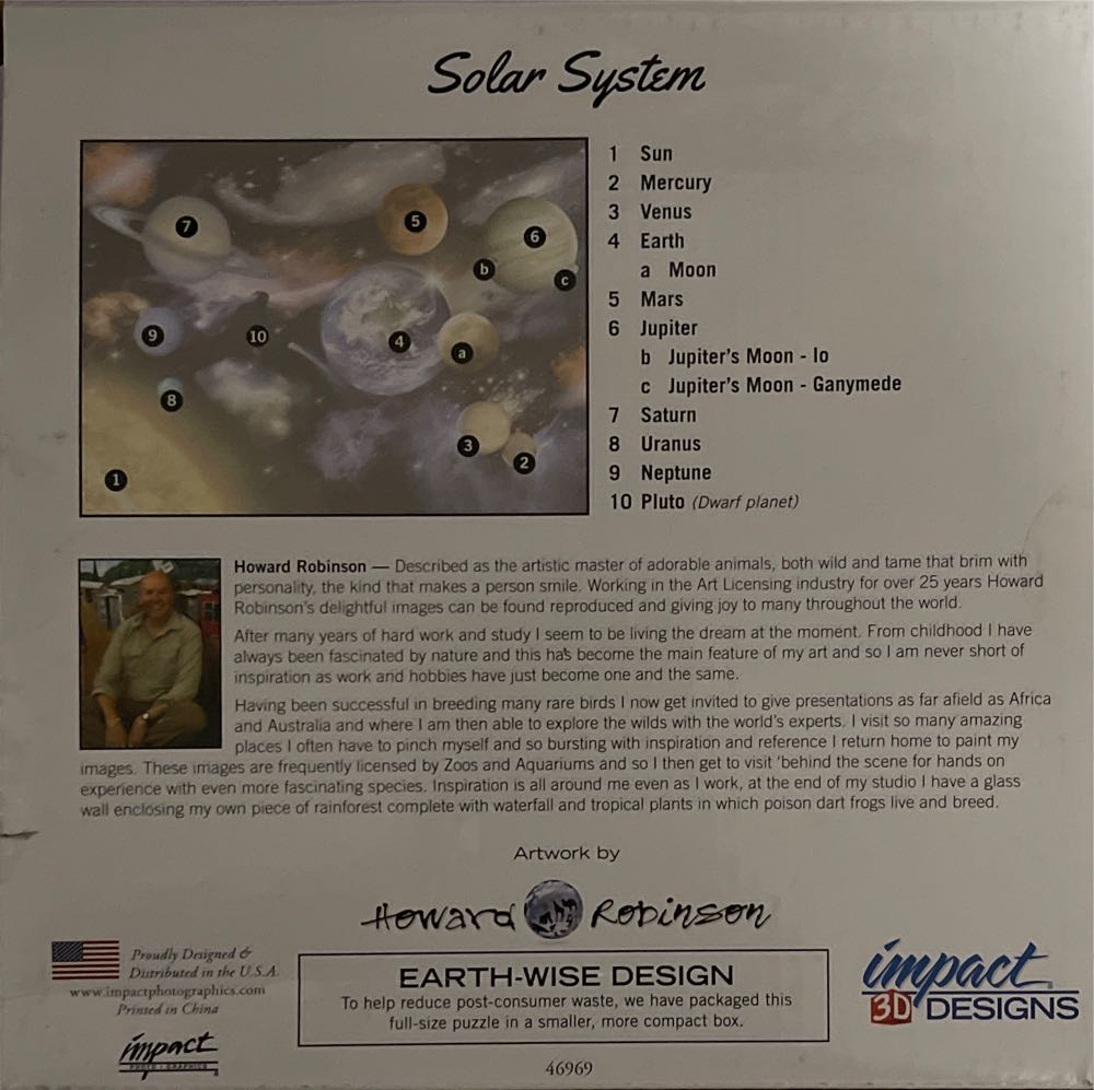 Solar System - Impact 3D Designs puzzle collectible [Barcode 802285221091] - Main Image 2