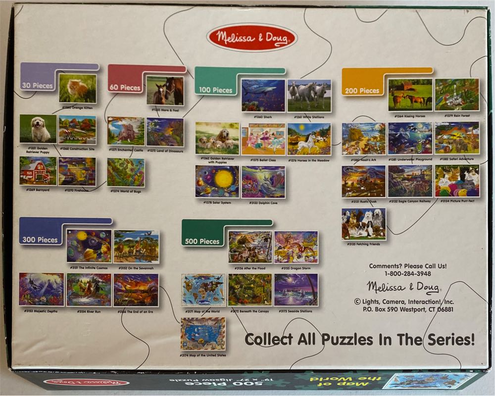 Map Of The World - Melissa & Doug puzzle collectible [Barcode 000772031714] - Main Image 2