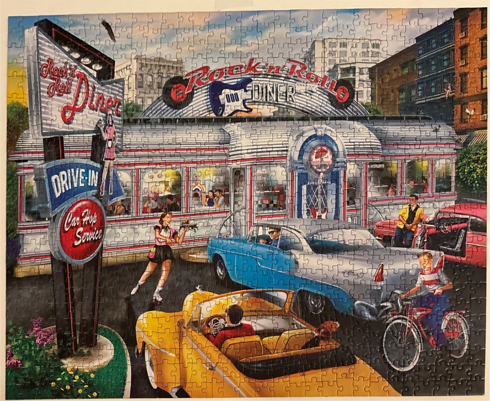 Rock & Rolla Diner - Master Pieces 🇺🇸 puzzle collectible [Barcode 705988611278] - Main Image 2