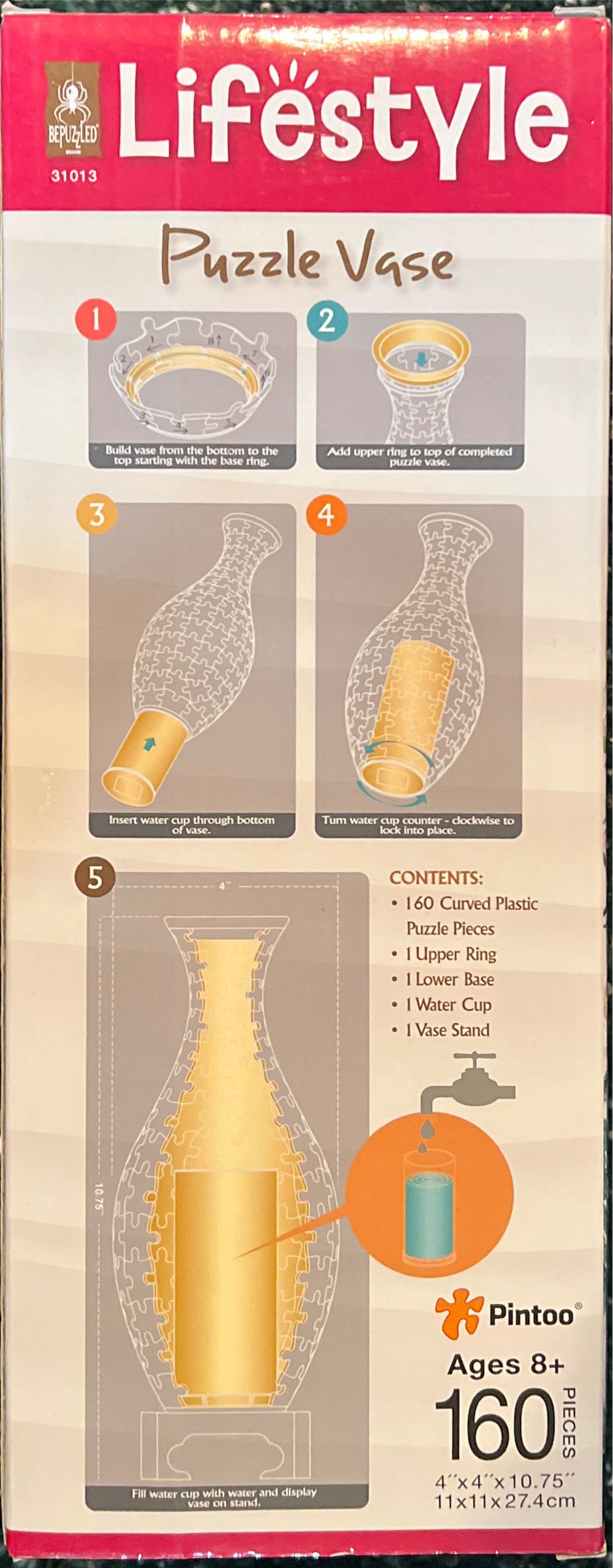 Singing Birds Puzzle Vase -NEW!-SOLD - Bepuzzled puzzle collectible [Barcode 023332310135] - Main Image 2