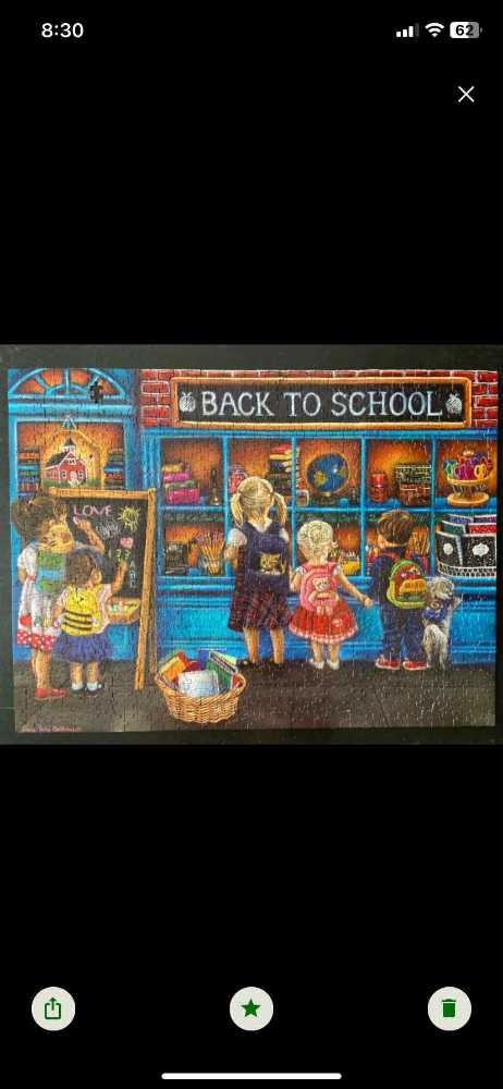 Missing 1...School Time  - SunsOut puzzle collectible [Barcode 796780358638] - Main Image 3