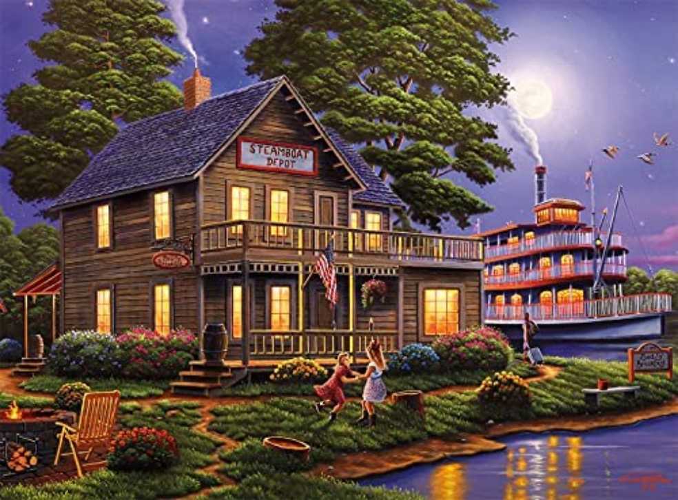 Riverboat - Buffalo puzzle collectible [Barcode 079346109142] - Main Image 2