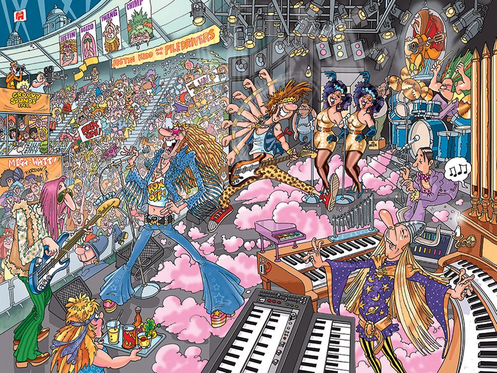 Wasgij Destiny - #16 Old Time Rockers - Holdsons puzzle collectible [Barcode 9414131097630] - Main Image 2