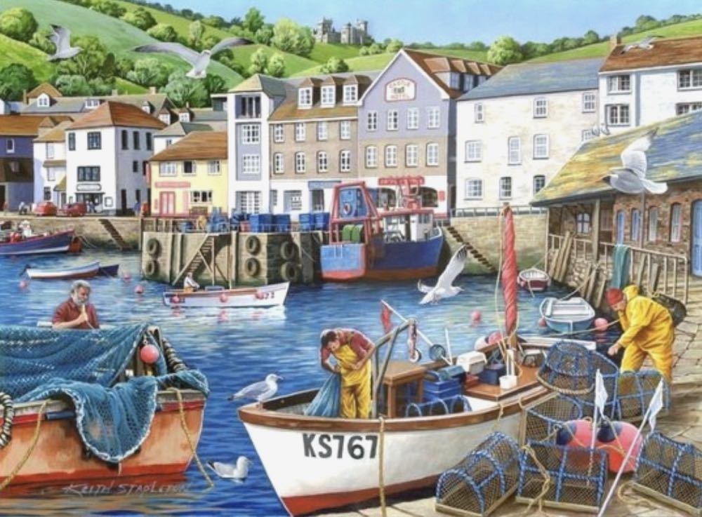Busy Harbour (No 12) - HOP 🇬🇧 puzzle collectible [Barcode 5060002004180] - Main Image 2