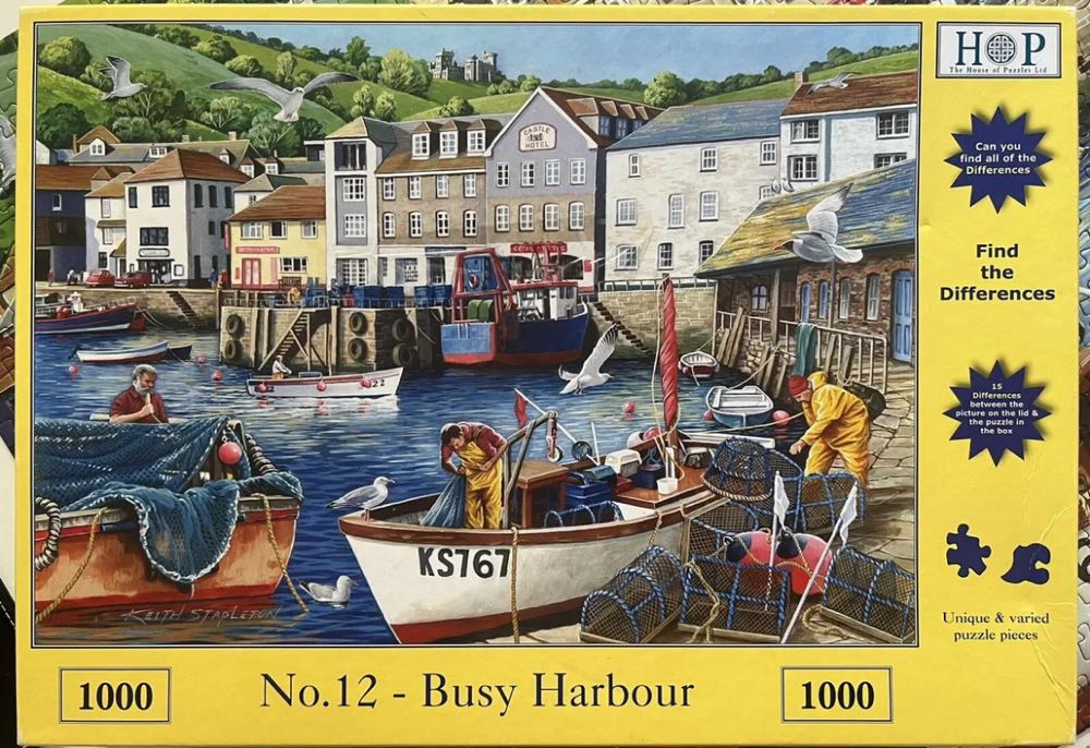Busy Harbour (No 12) - HOP 🇬🇧 puzzle collectible [Barcode 5060002004180] - Main Image 4