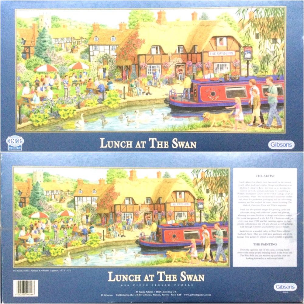 Lunch At The Swan - Gibsons puzzle collectible [Barcode 5012269040166] - Main Image 2