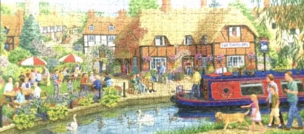 Lunch At The Swan - Gibsons puzzle collectible [Barcode 5012269040166] - Main Image 4