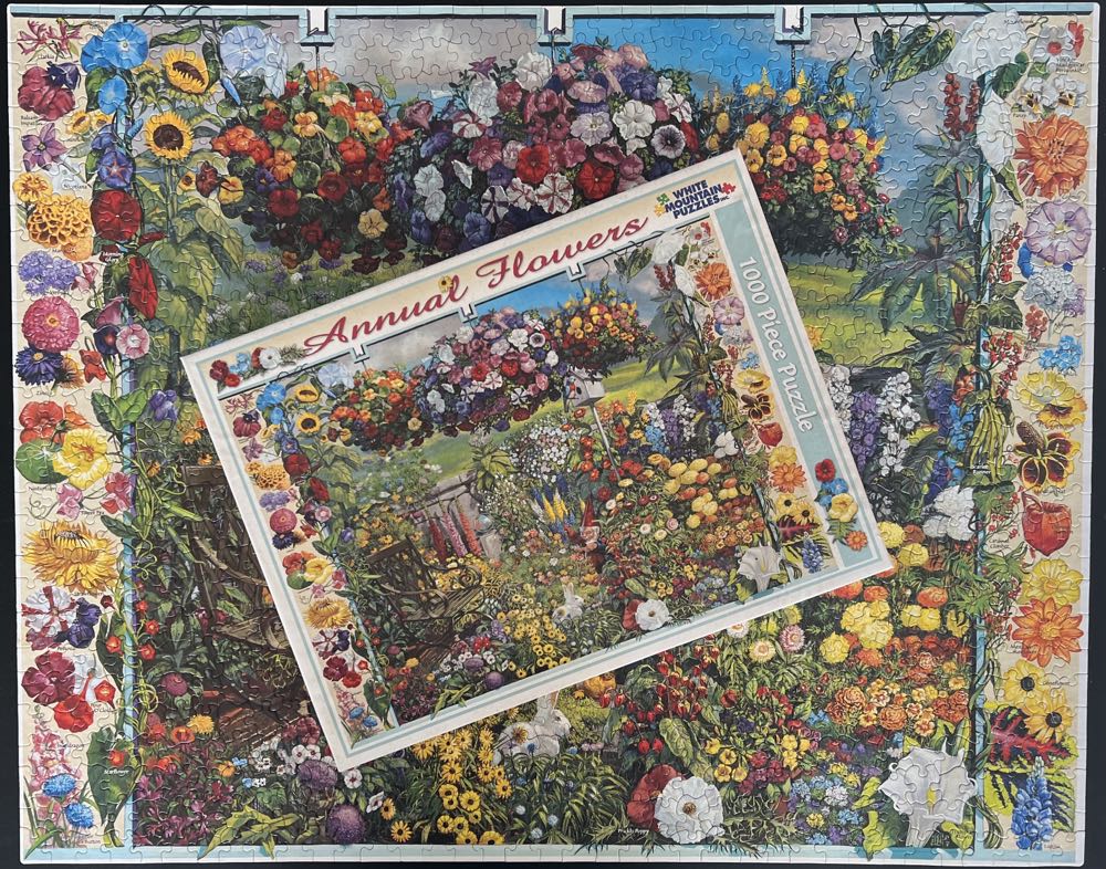 Annual Flowers/Verified/bigbox - White Mountain Puzzles puzzle collectible [Barcode 724819250035] - Main Image 4