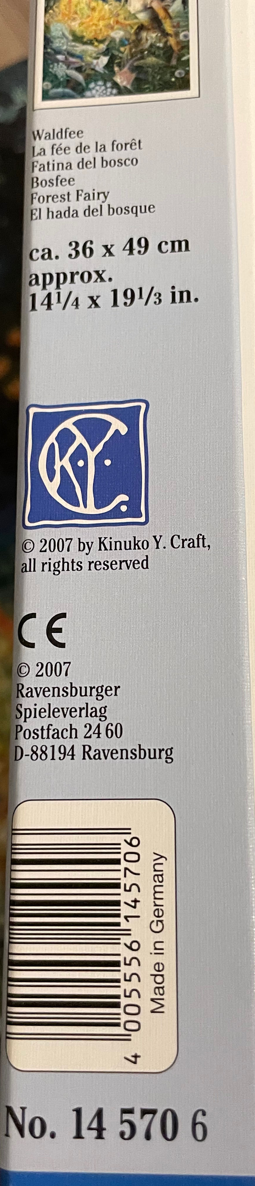 Forest Fairy - Ravensburger puzzle collectible [Barcode 4005556145706] - Main Image 3