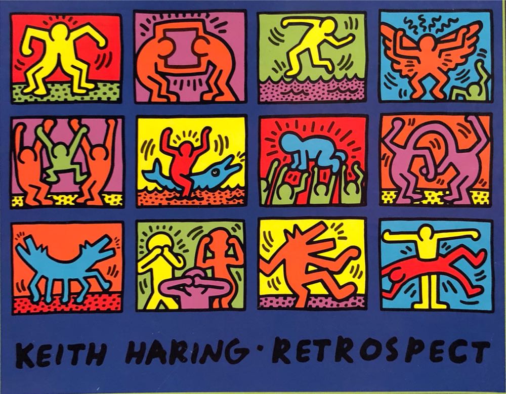 Keith Haring 750 Piece Jigsaw Puzzle Exhibition Poster - Ceaco puzzle collectible [Barcode 021081029315] - Main Image 2