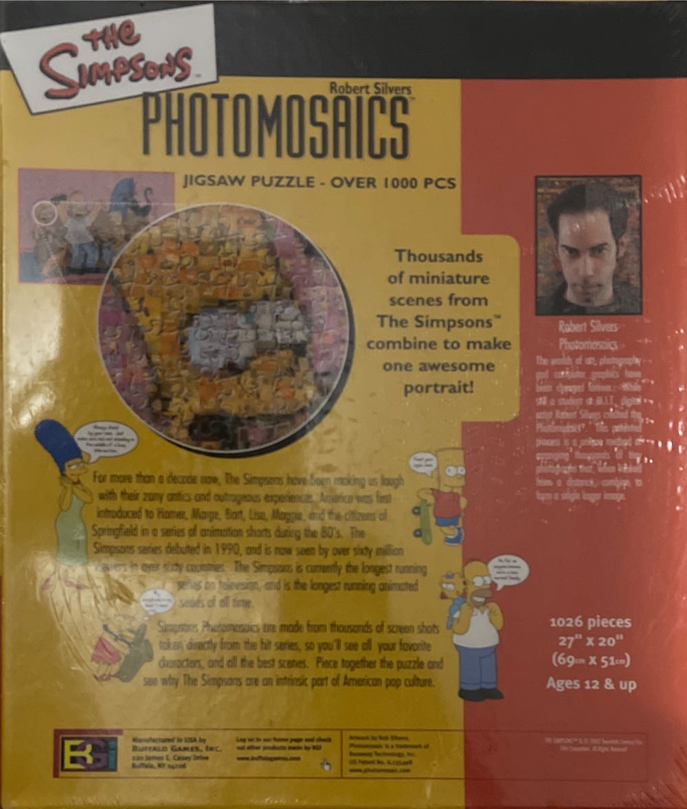 The Simpsons - Family Photomosaic - Buffalo Games & Puzzles puzzle collectible [Barcode 079346013531] - Main Image 2