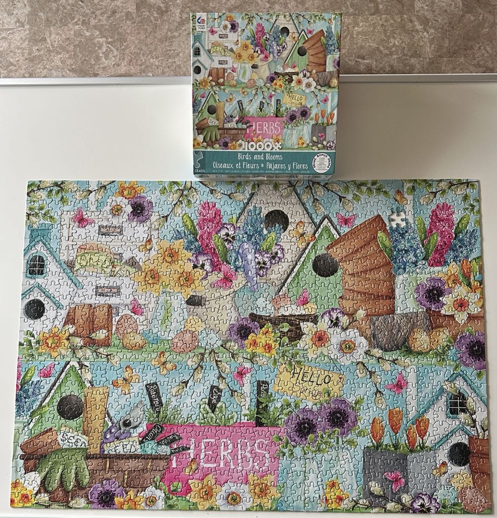Birds & Blooms Spring 🟦 - Ceaco puzzle collectible [Barcode 021081310406] - Main Image 2