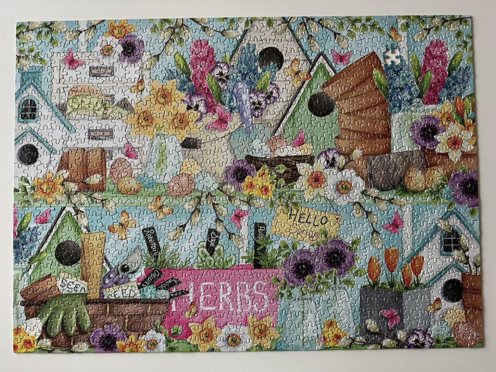 Birds & Blooms Spring 🟦 - Ceaco puzzle collectible [Barcode 021081310406] - Main Image 3