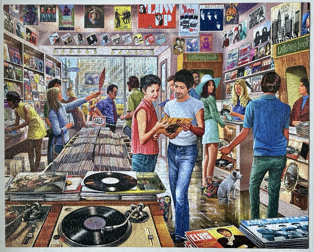 Sold - Vintage Records - White Mountain puzzle collectible - Main Image 2