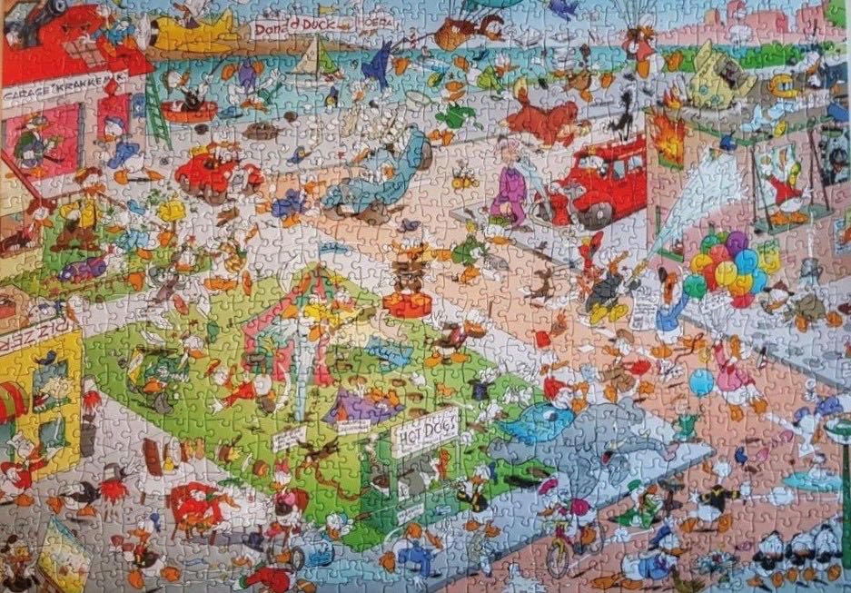 Donald Duck- Twaalf 12 Ambachten 50 Ongelukken - Donald Duck Netherlands puzzle collectible [Barcode 3784694620054] - Main Image 3