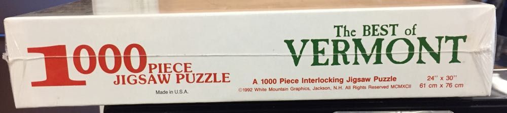 The Best of Vermont/Sealed/SellShip - White Mountain Graphics puzzle collectible [Barcode 724819246953] - Main Image 2