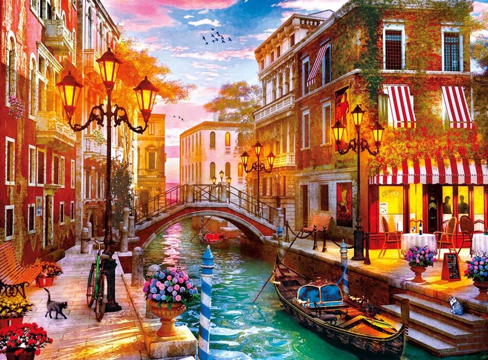Sunset Over Venice - Clementoni puzzle collectible [Barcode 8005125350636] - Main Image 2