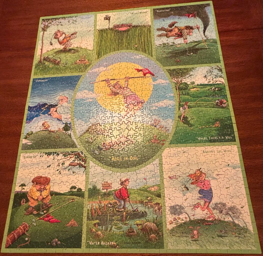 Gary Patterson’s Golf - White Mountain Puzzles puzzle collectible [Barcode 724819252787] - Main Image 3