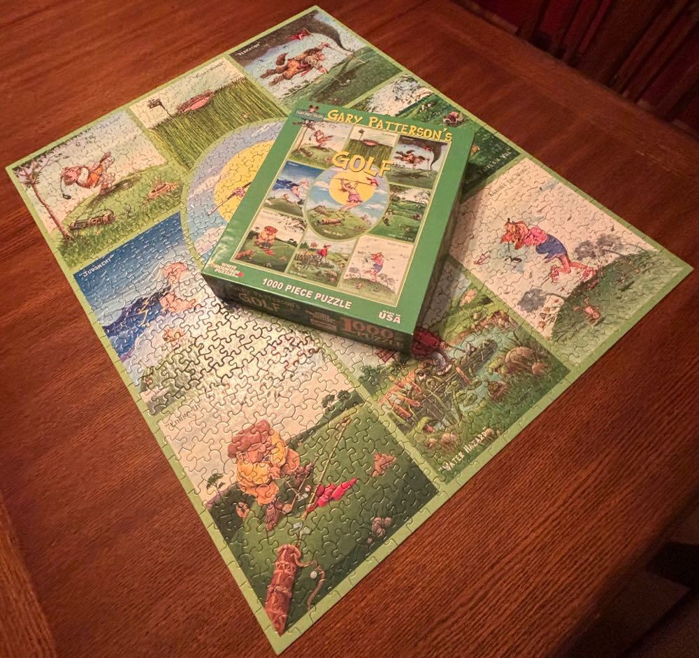 Gary Patterson’s Golf - White Mountain Puzzles puzzle collectible [Barcode 724819252787] - Main Image 4