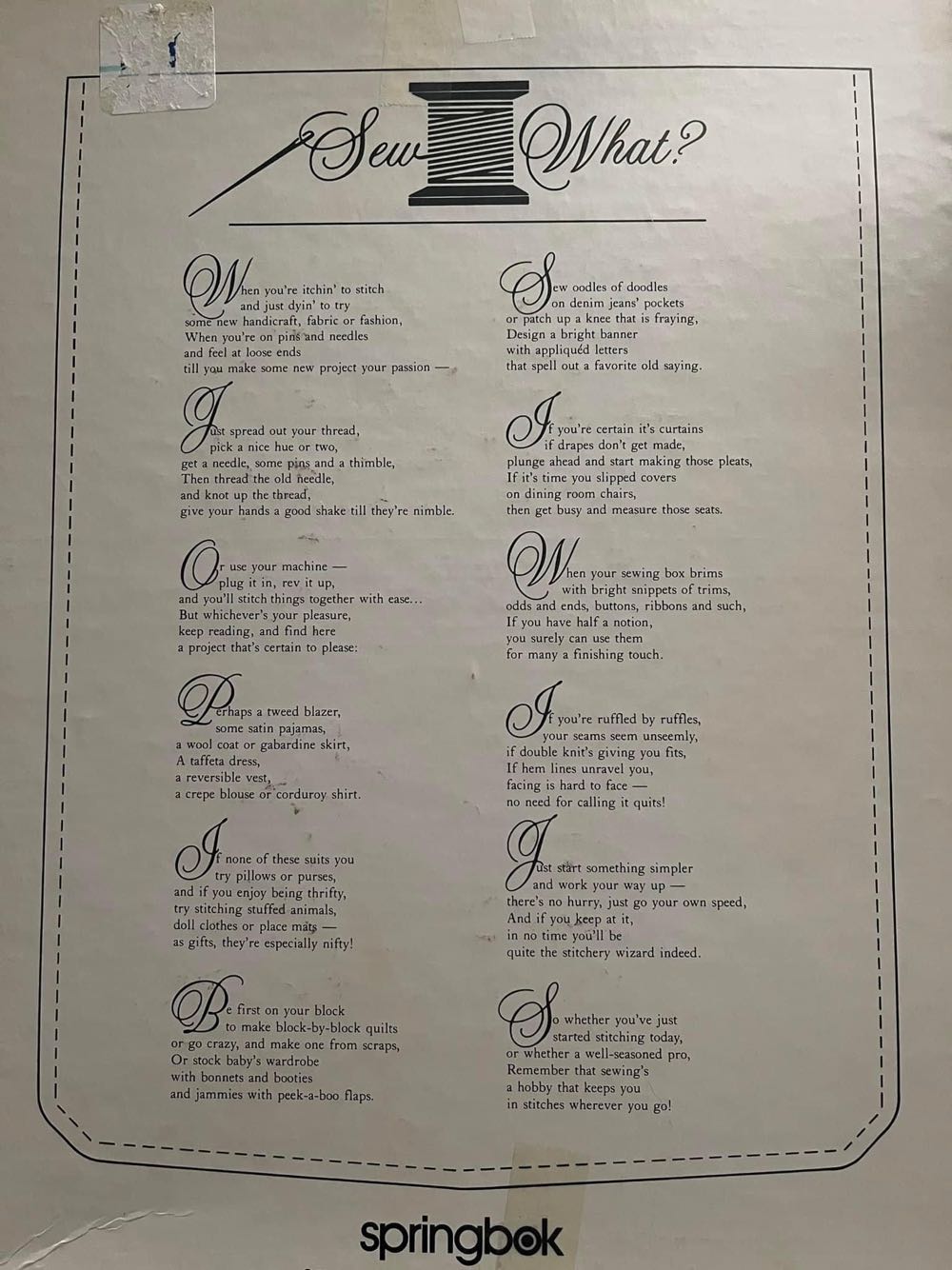 Sew What? - Springbok puzzle collectible - Main Image 3