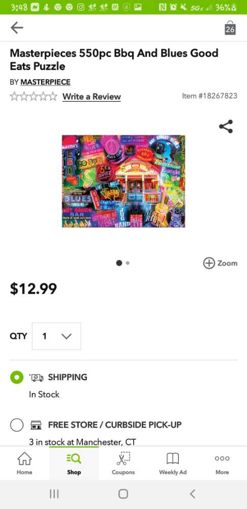 BBQ and Blues - Master Pieces puzzle collectible - Main Image 1