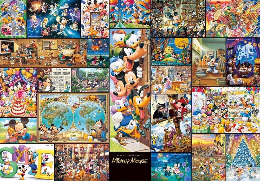 Disney Collection Art Mickey  - Jen - Tenyo puzzle collectible [Barcode 4905823945339] - Main Image 2