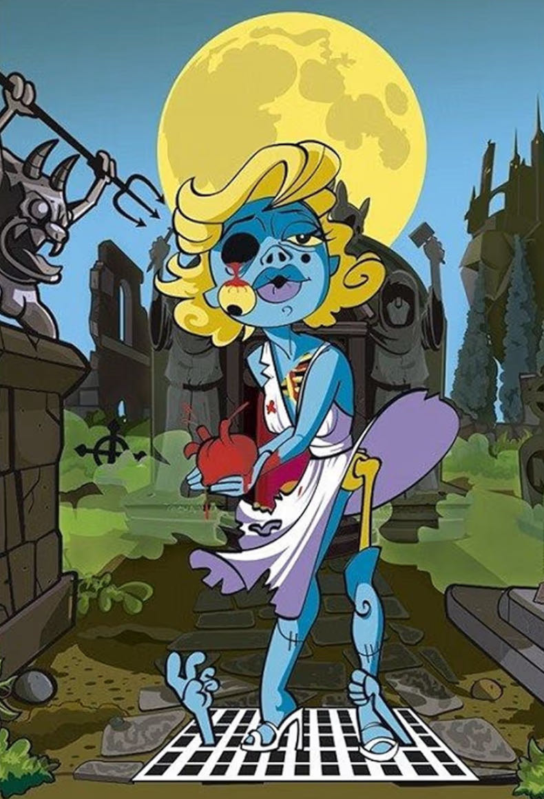 Zombie The Blond (Marilyn Monroe) 🟦🇨🇦 - Educa puzzle collectible [Barcode 8412668152045] - Main Image 2