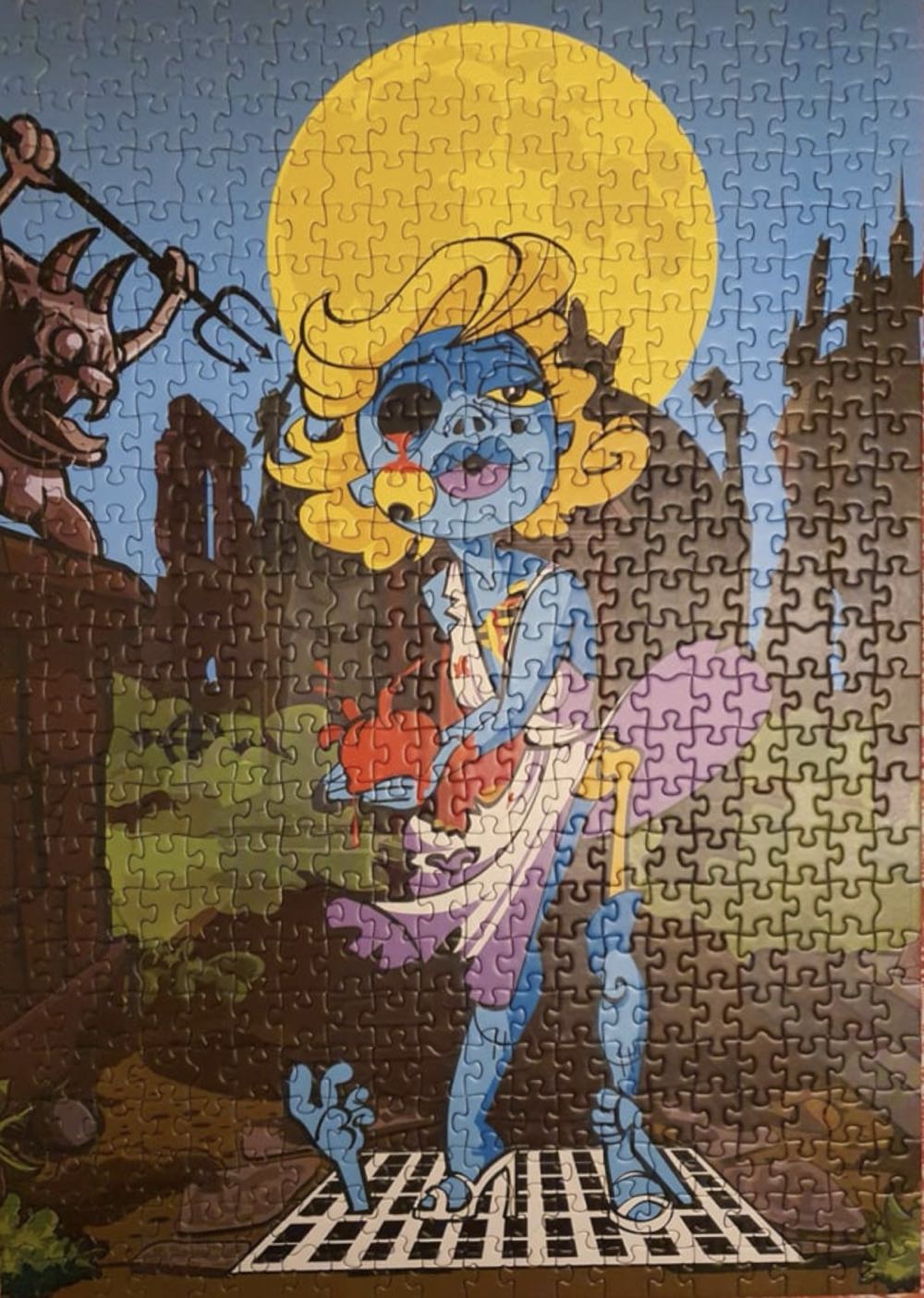 Zombie The Blond (Marilyn Monroe) 🟦🇨🇦 - Educa puzzle collectible [Barcode 8412668152045] - Main Image 3